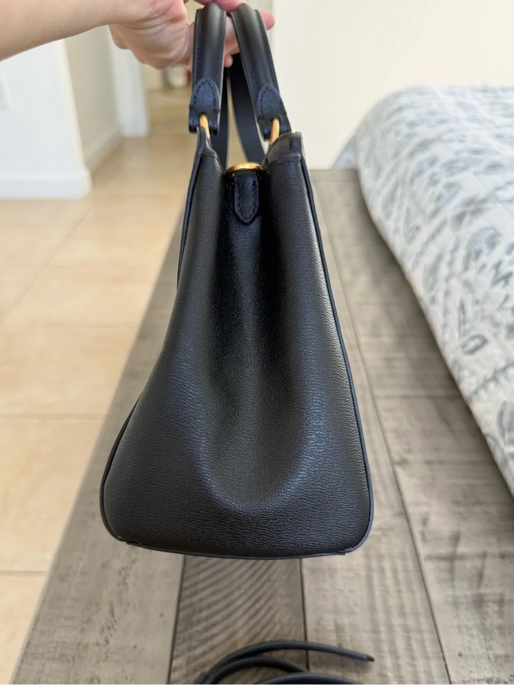 New kate spade Katy Satchel handbag black Leather Crossbody $428 MSRP